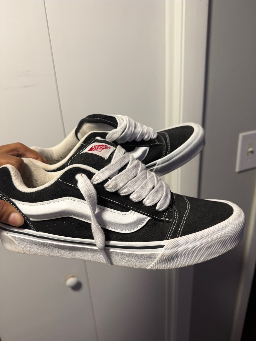 Vans Old Skool Black and White Low-Top Skate Sneakers